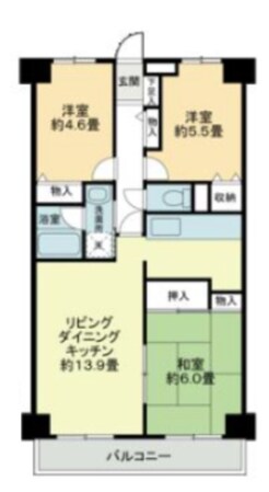 ビューハイツ高山の物件間取画像